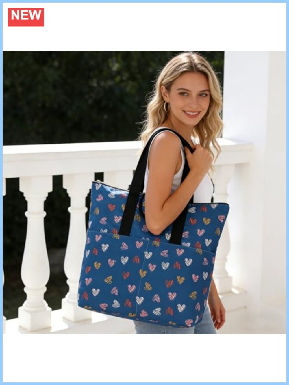 Large Waterproof Foldable Travel Beach Tote Oversized Tote